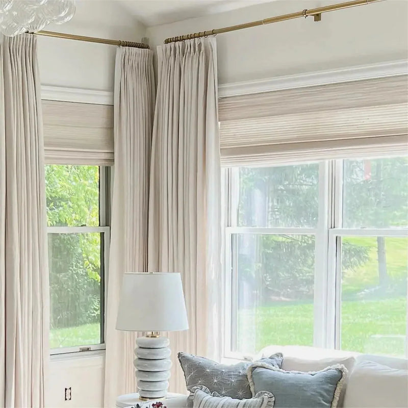 Natural Paper Bamboo Woven Blind - Marble White TWOPAGES CURTAINS