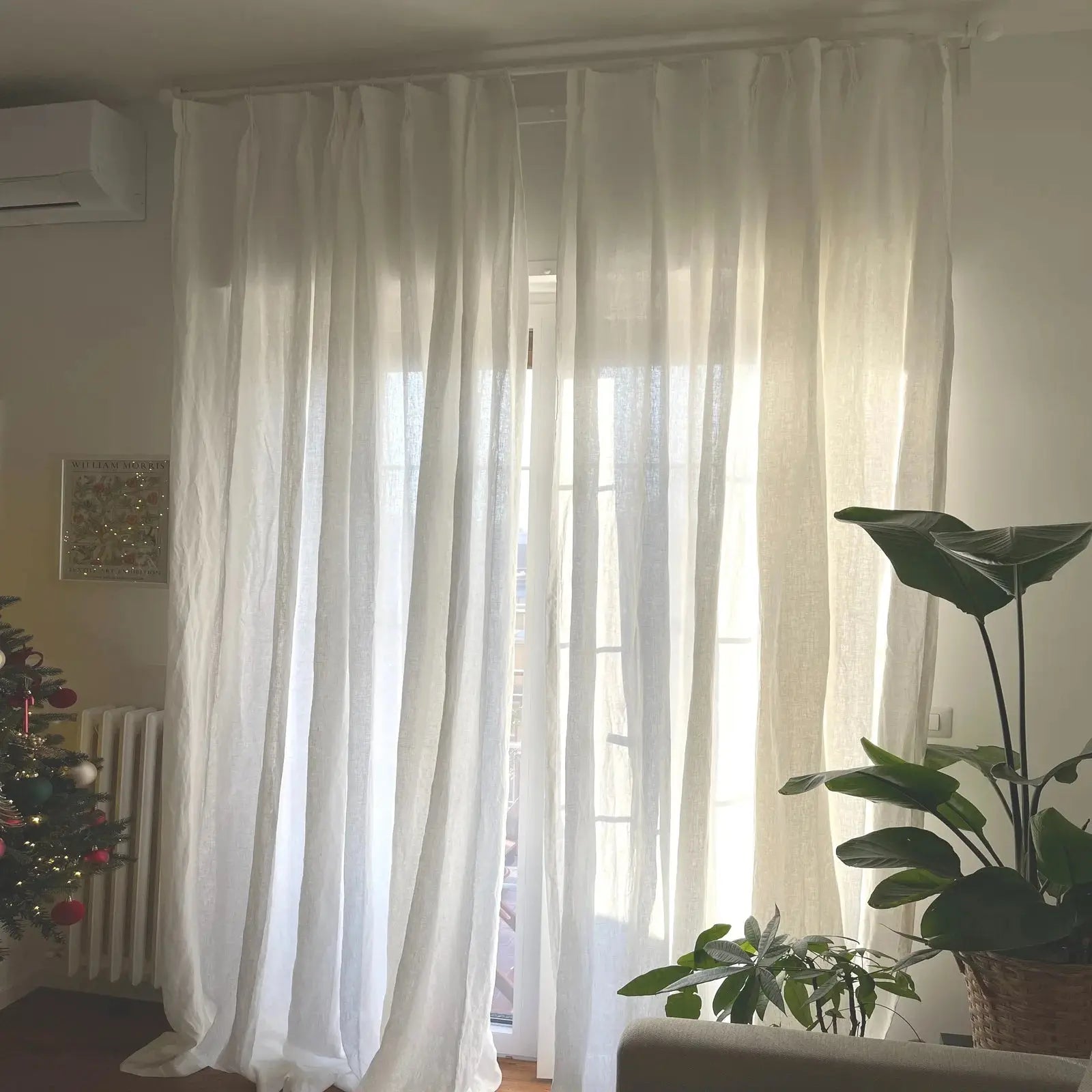 Doris 100% Linen Curtain Pleated?-TWOPAGES