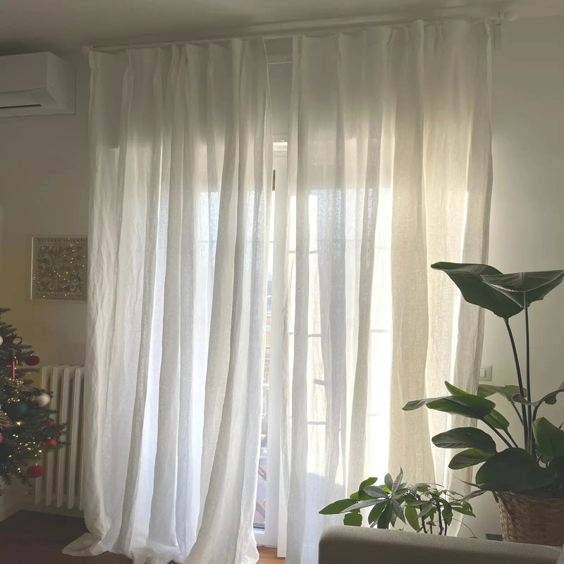 Doris 100% Linen Curtain Pleated?-TWOPAGES