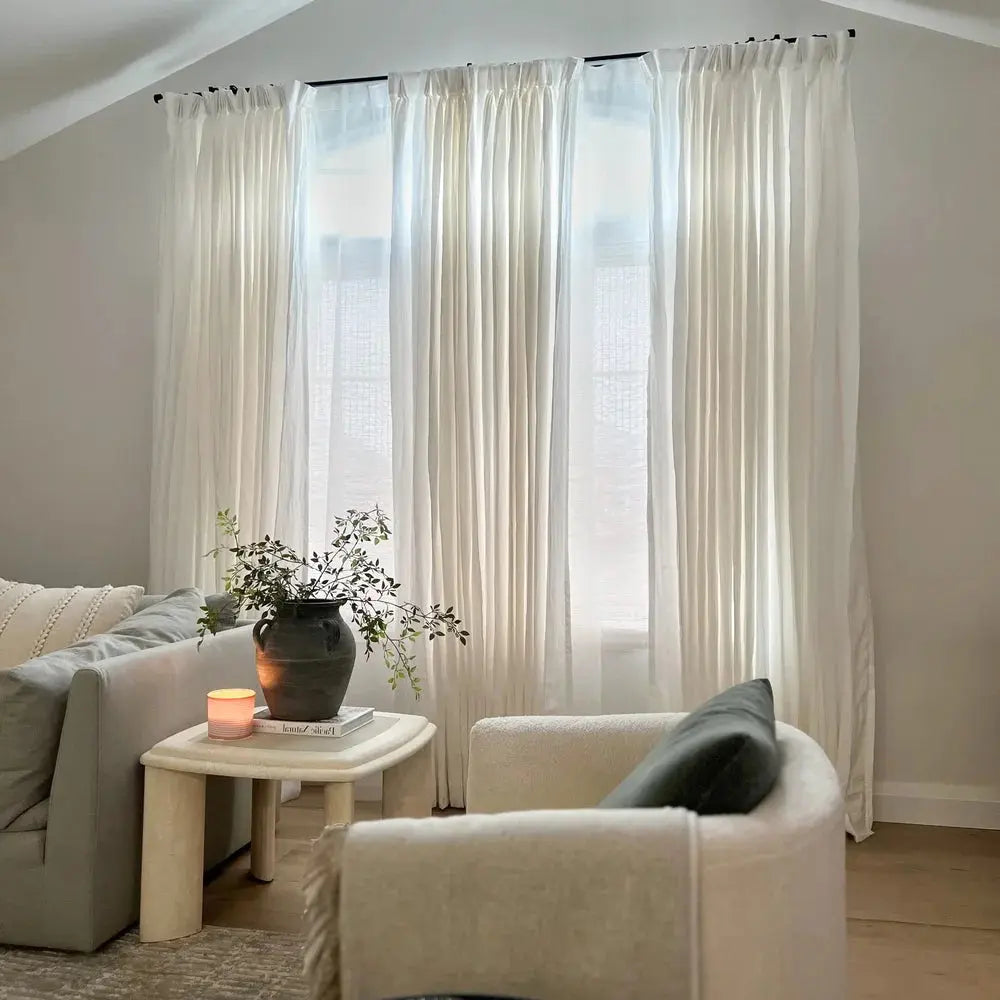 Doris 100% Linen Curtain Pleated?-TWOPAGES