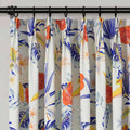 Holly Botanical Serenity Patterned Boho Curtains Pleated TWOPAGES