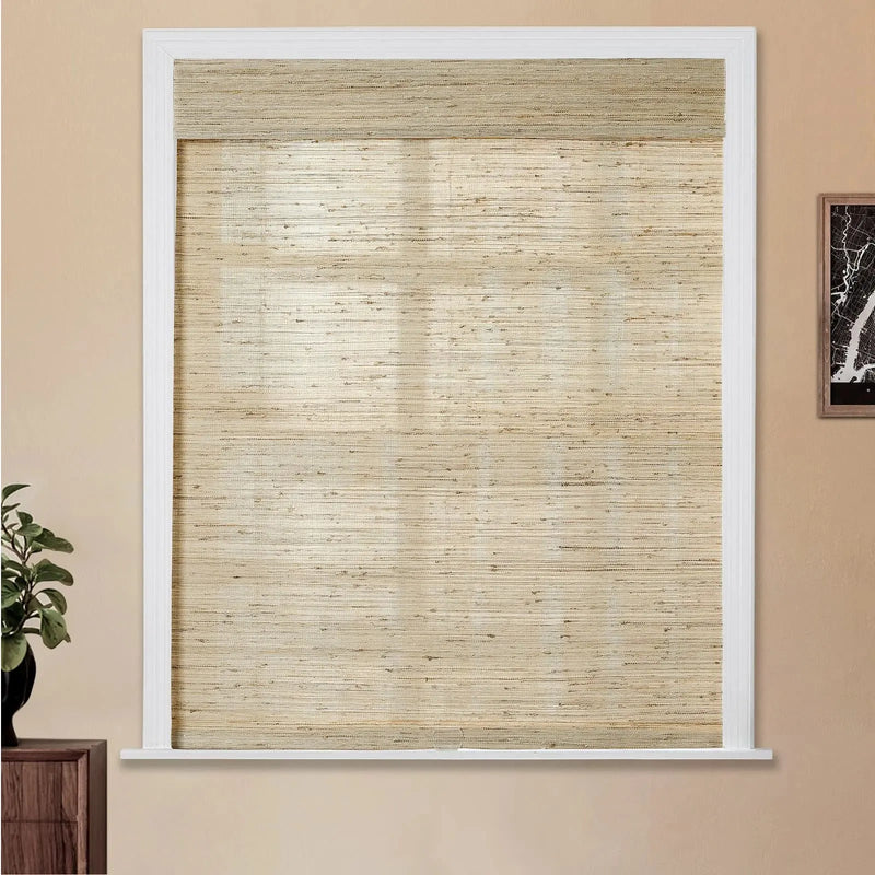 Natural Ramie Bamboo Woven Blind - Beige TWOPAGES CURTAINS