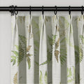 Holly Botanical Serenity Patterned Boho Curtains Pleated TWOPAGES