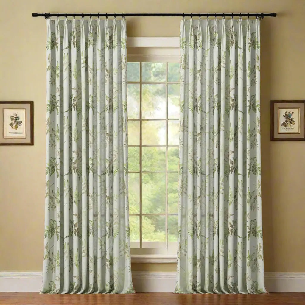 Holly Botanical Boho Drapery Pleated (52 inches Width Limit)?-TWOPAGES