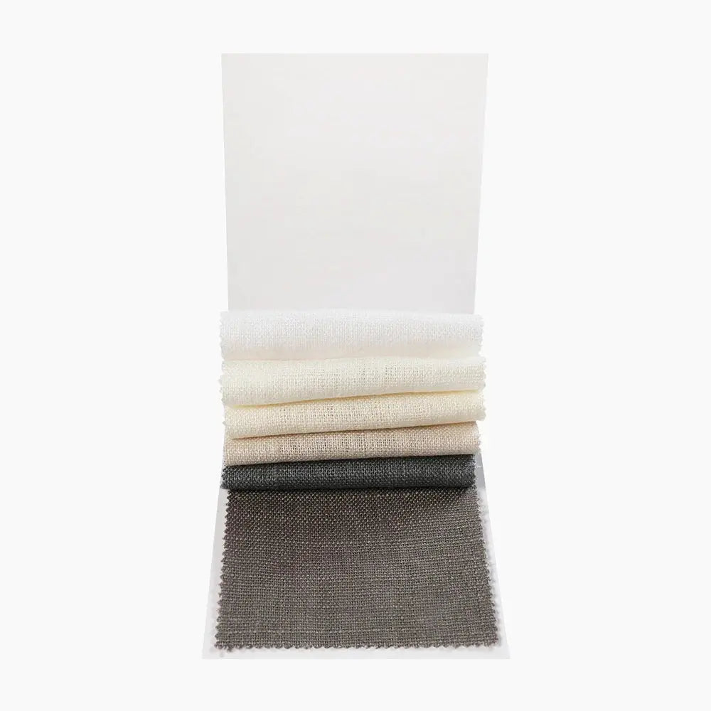Erin 100% Linen Heavyweight Fabric Sample Booklet 6 Colors