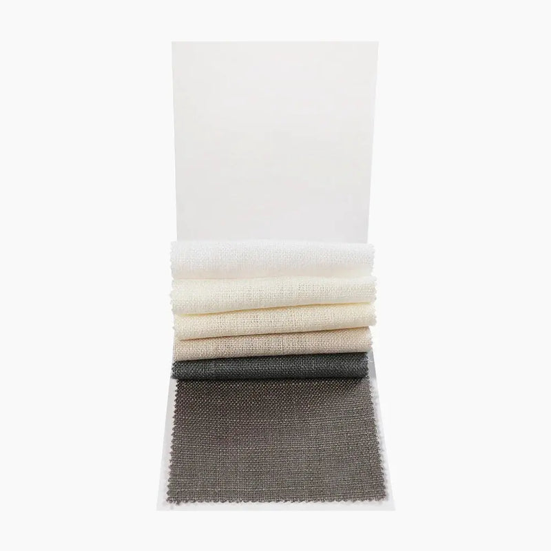 Erin 100% Linen Heavyweight Fabric Sample Booklet 6 Colors