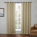 Kyla Lightweight Faux Linen Drapery Grommet TWOPAGES