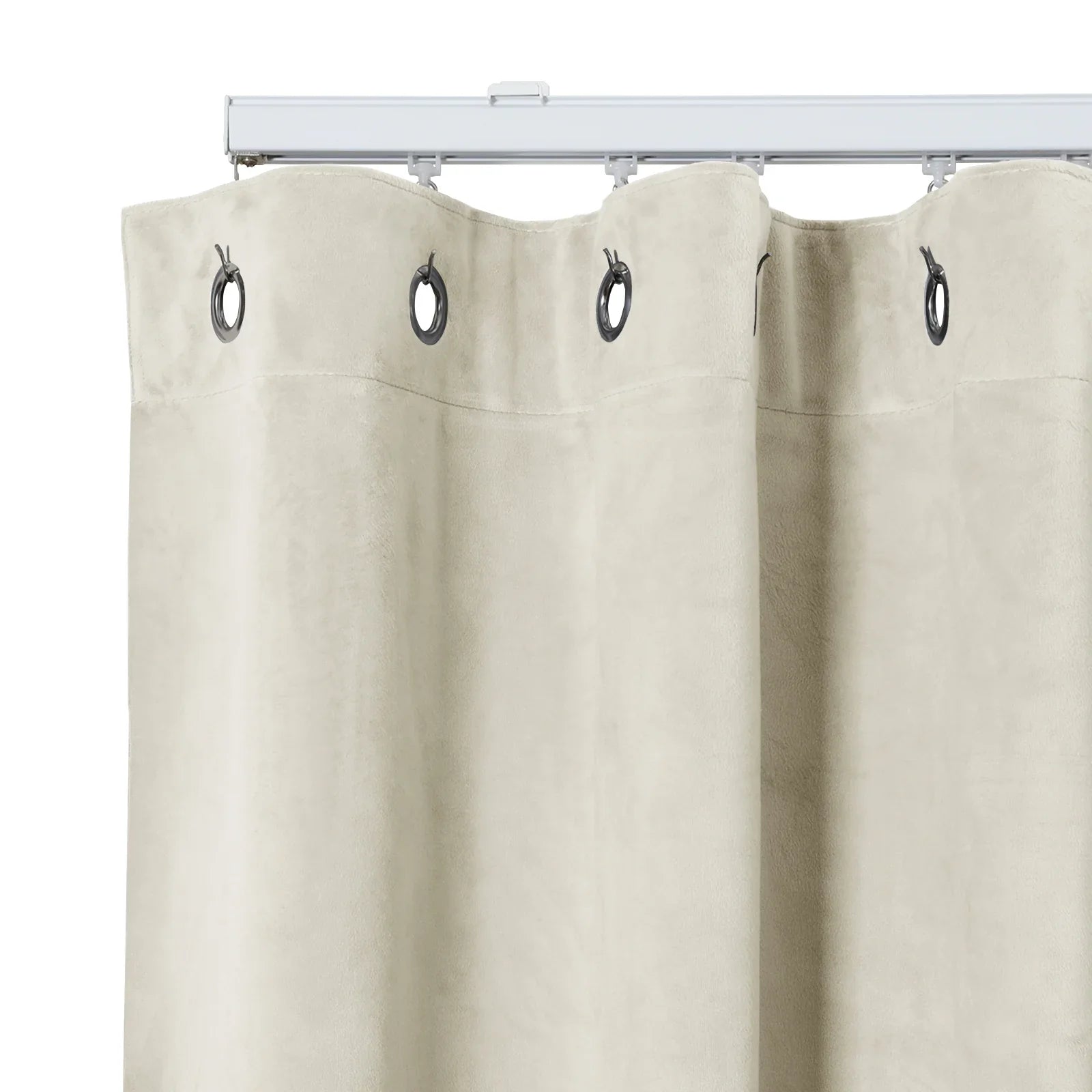 Gene 100% Blackout Soundproof Curtain Grommet with Track Kit TWOPAGES