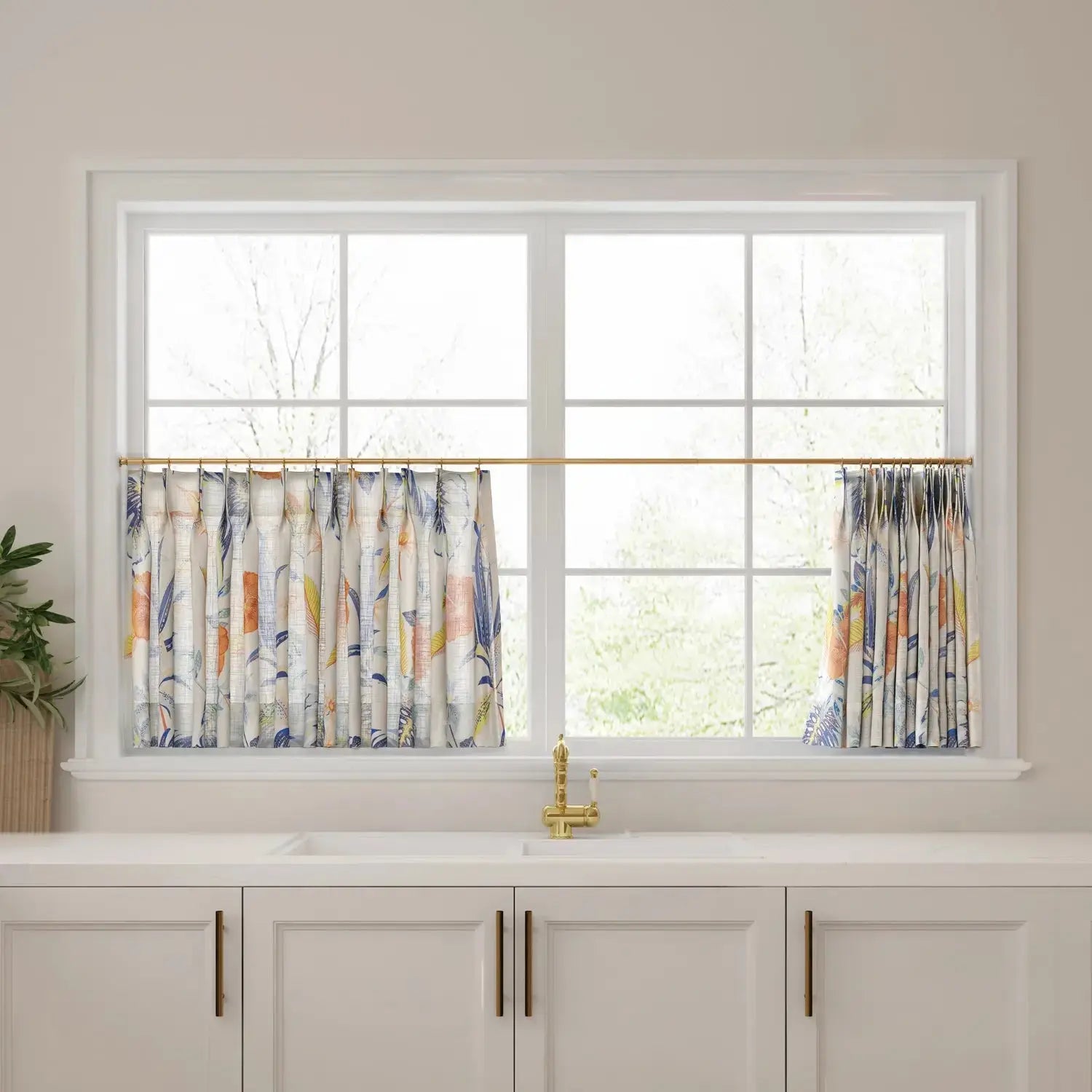 Custom Cafe Curtains Pleated -TWOPAGES