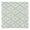 Fabric swatch featuring an abstract off-white horizontal dashed line pattern forming diagonal diamonds on a pale sage green background with a scalloped edge