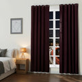 Gene 100% Blackout Soundproof Curtain Grommet with Track Kit-?-TWOPAGES