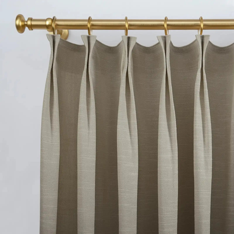 Jawara Luxury Linen Cotton Curtain Pleated-?-TWOPAGES