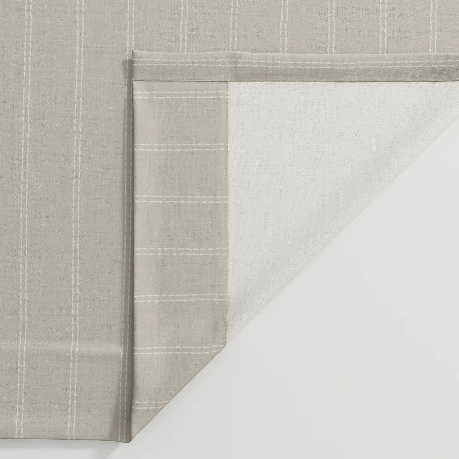Jyll Mackie Pattern Cotton Drapery Pleated- -TWOPAGES