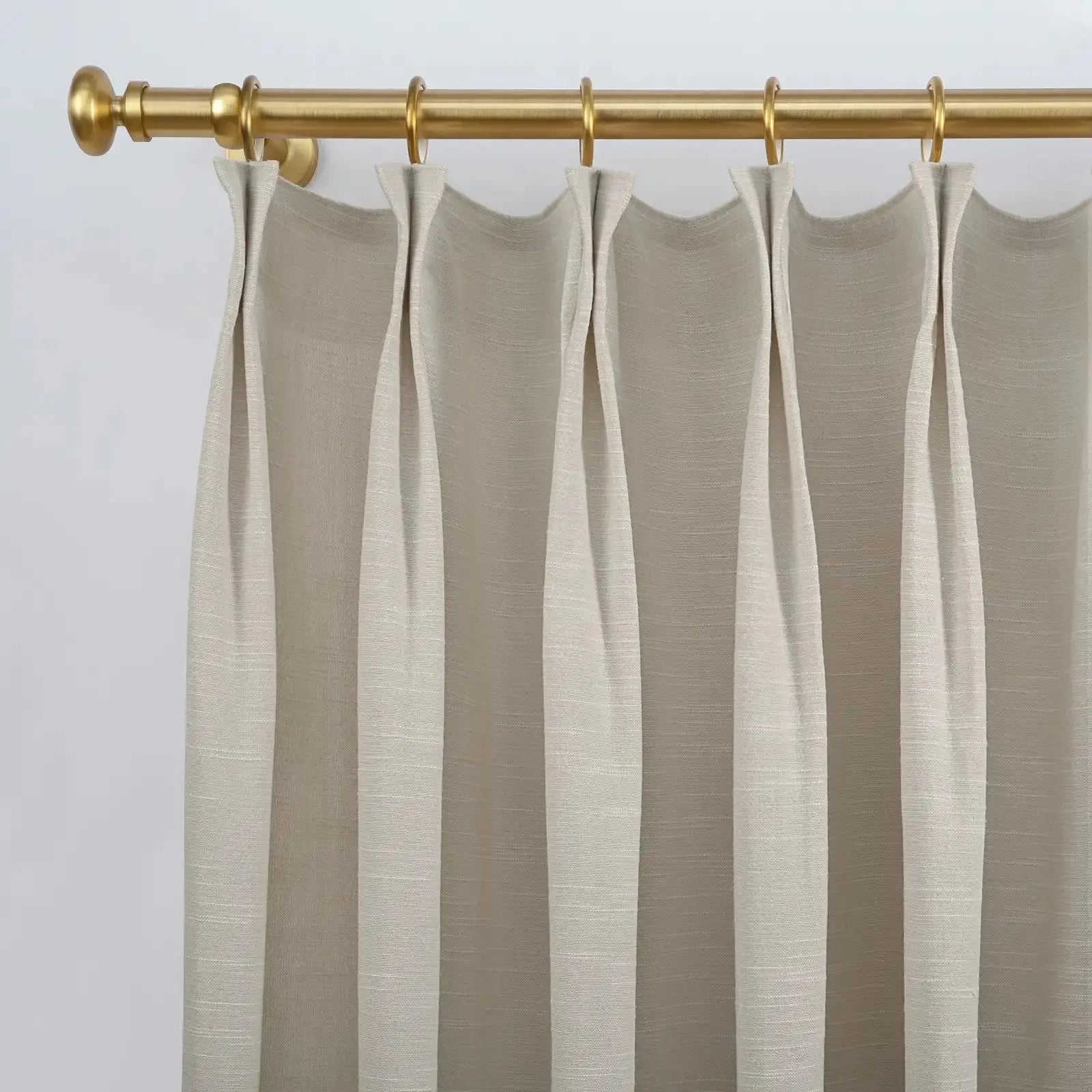 Jawara Luxury Linen Cotton Curtain Pleated-?-TWOPAGES