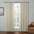 Kyla Lightweight Faux Linen Drapery Grommet TWOPAGES