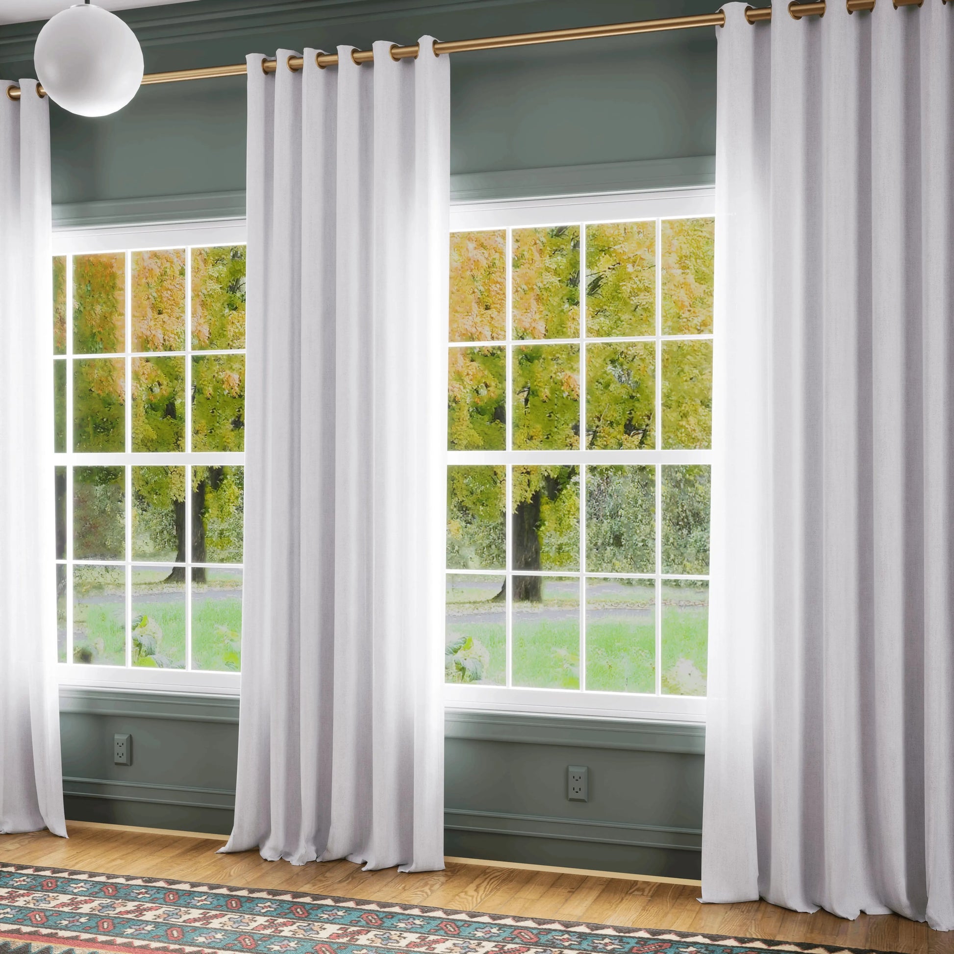 Premium Belgian Linen Flax Curtain Grommet Patti TWOPAGES