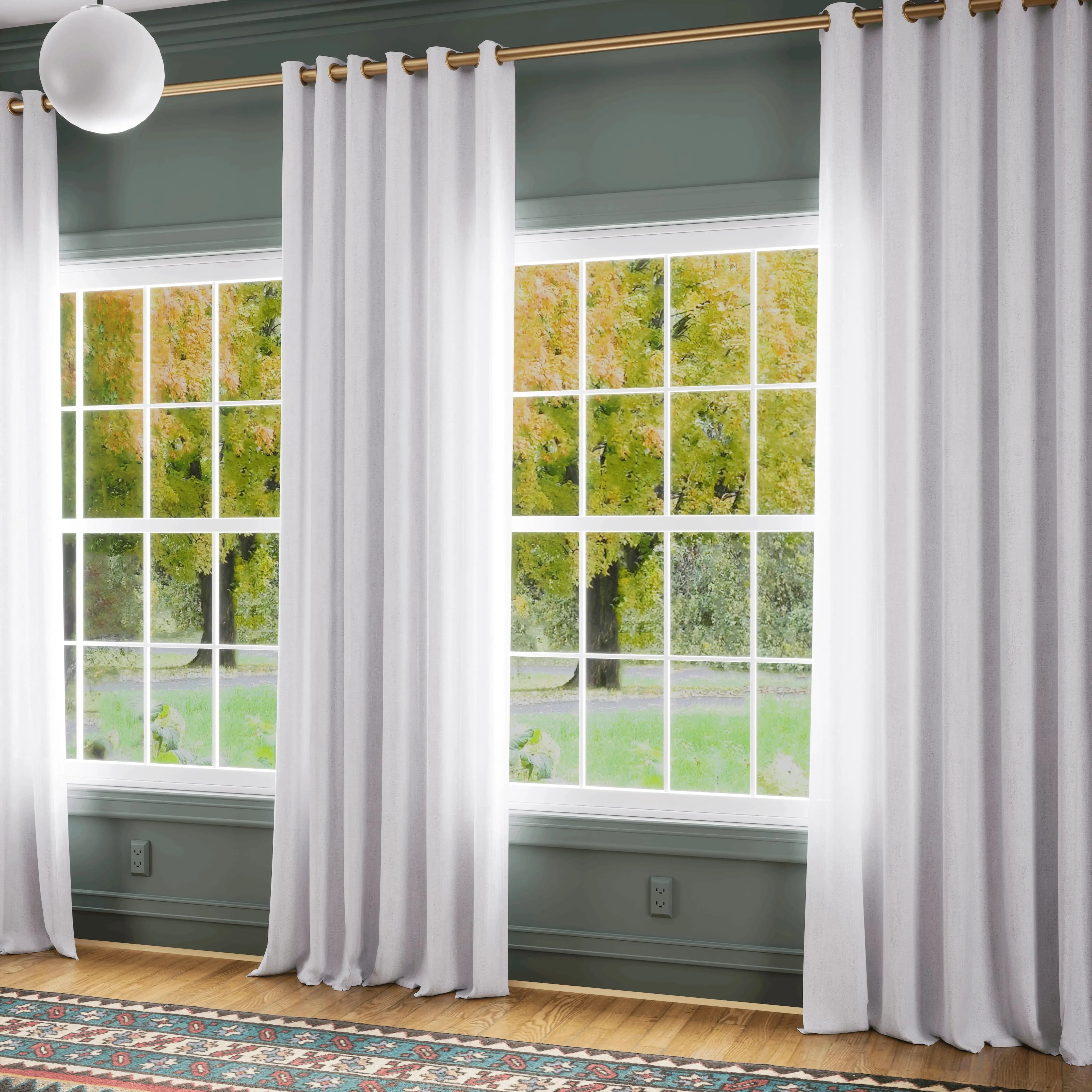 Premium Belgian Linen Flax Curtain Grommet Patti TWOPAGES