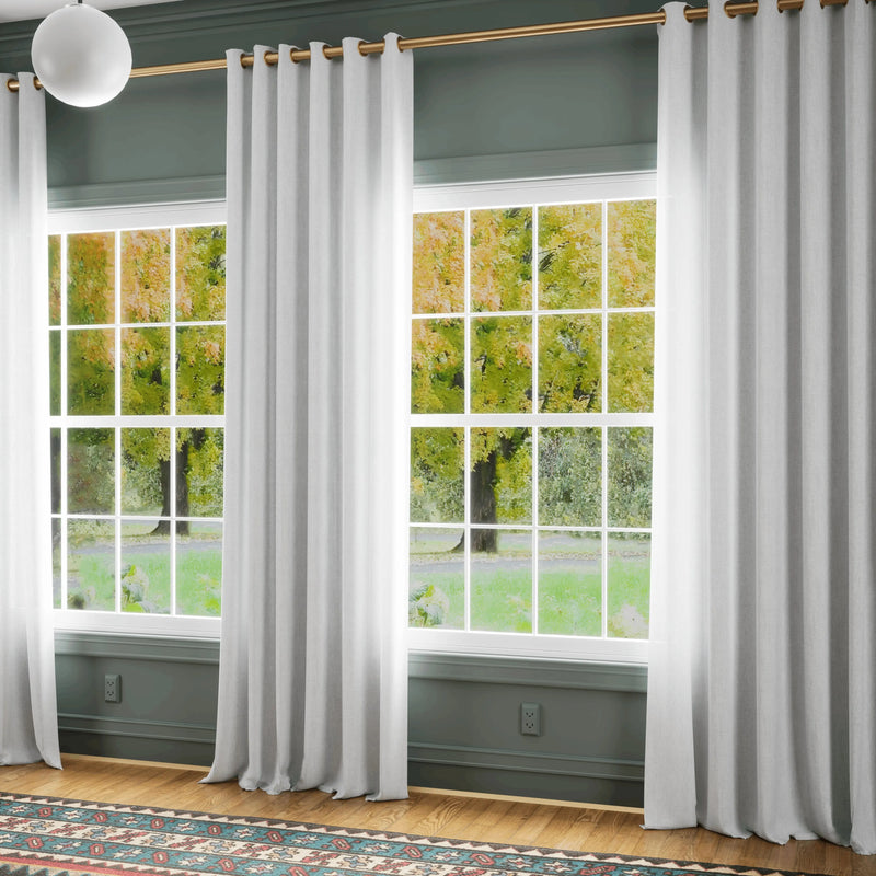 Premium Belgian Linen Flax Curtain Grommet Patti TWOPAGES