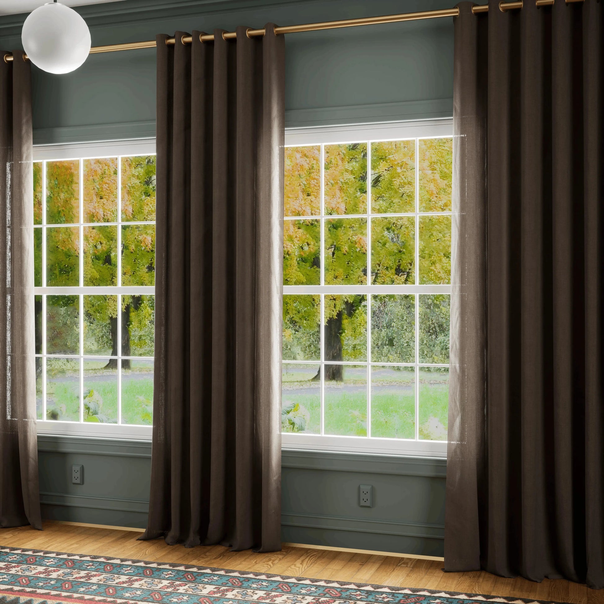 Premium Belgian Linen Flax Curtain Grommet Patti TWOPAGES