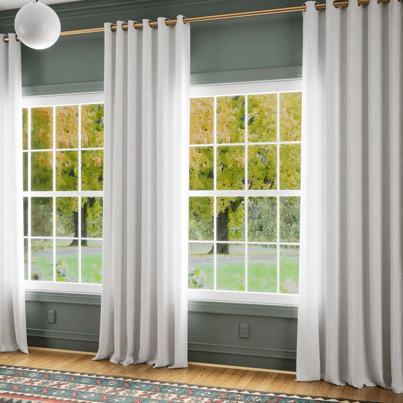 Premium Belgian Linen Flax Curtain Grommet Patti TWOPAGES