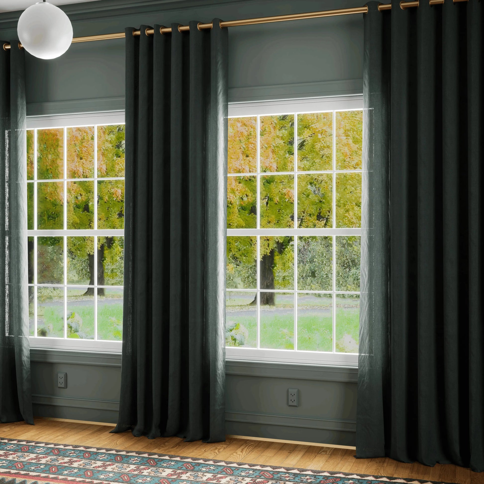 Premium Belgian Linen Flax Curtain Grommet Patti TWOPAGES