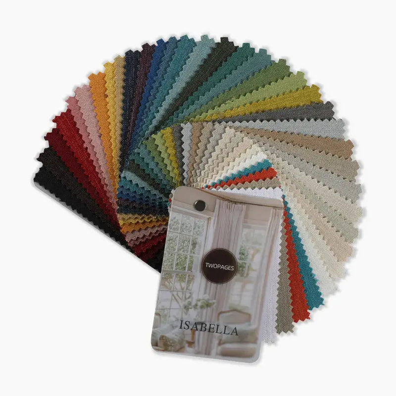 Isabella Cotton Blend Fabric Sample Book 36 Colors