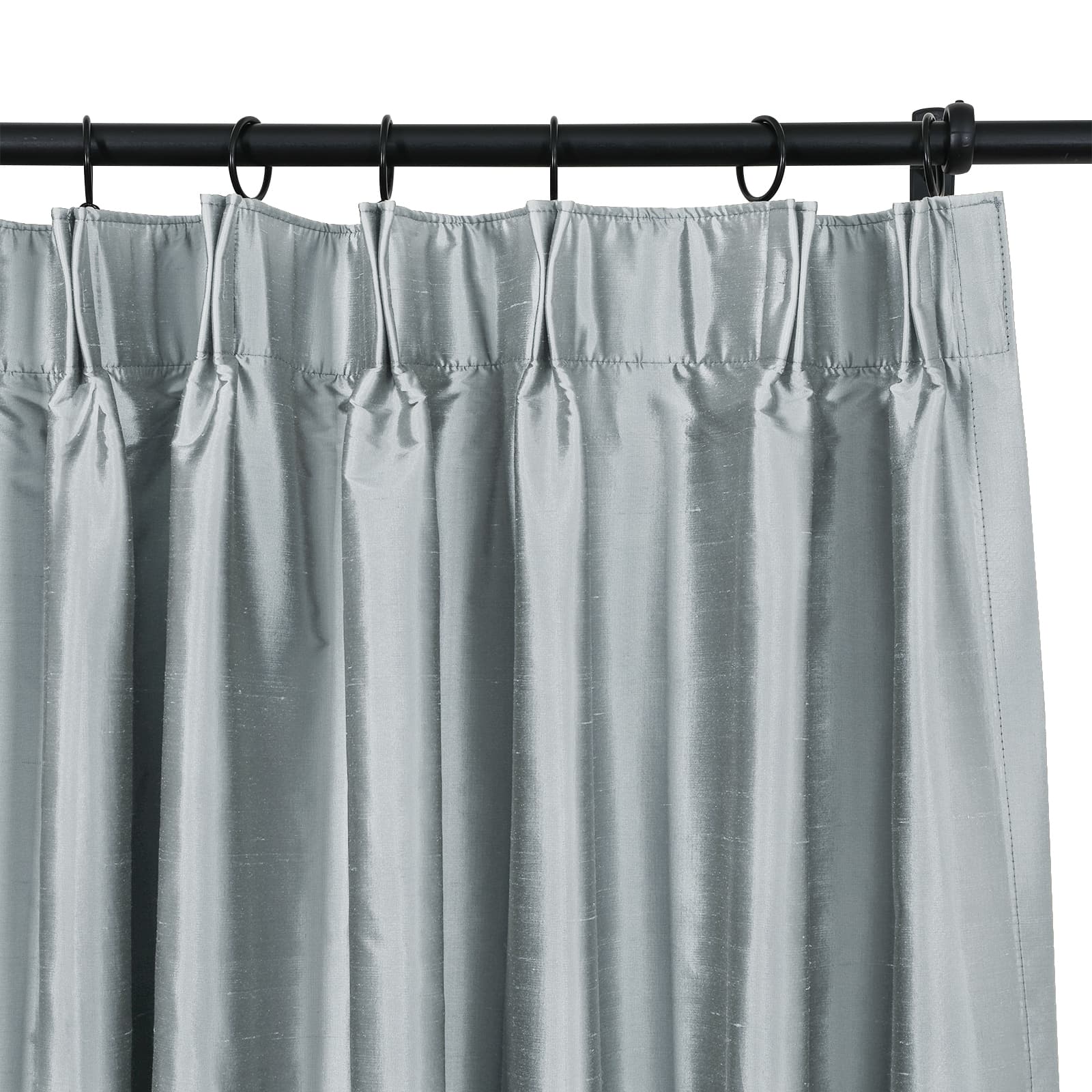 Selman Dupioni Silk Curtain Pleated TWOPAGES