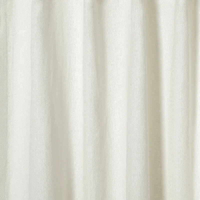 Ron Linen Herringbone Custom Curtain Pleated?-TWOPAGES