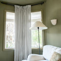 Britt Bengoechea x TWOPAGES Cottage Floral Printed Linen Cotton Pleated Curtains