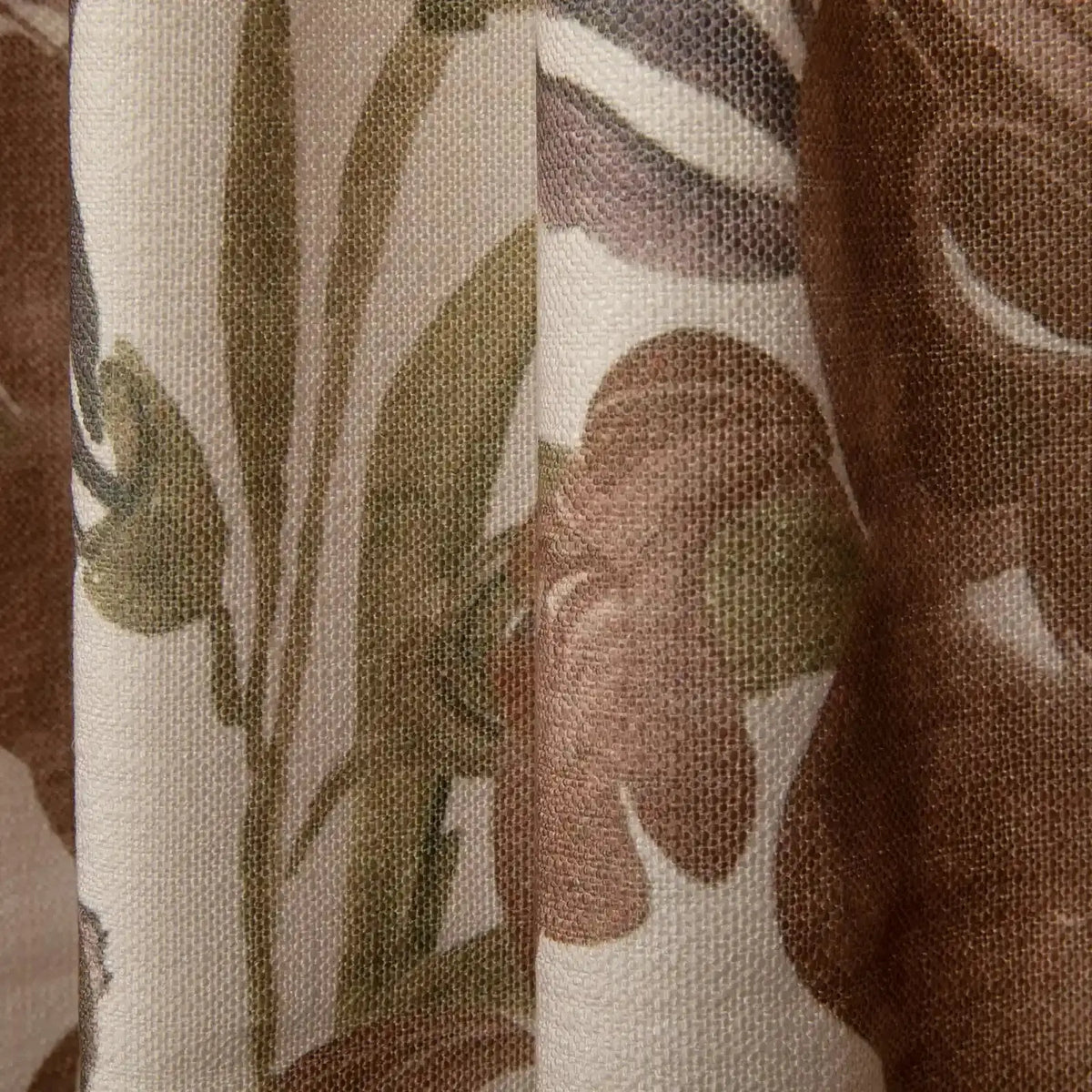 Sara Le x TWOPAGES Vintage Printed Linen Pleated Curtains