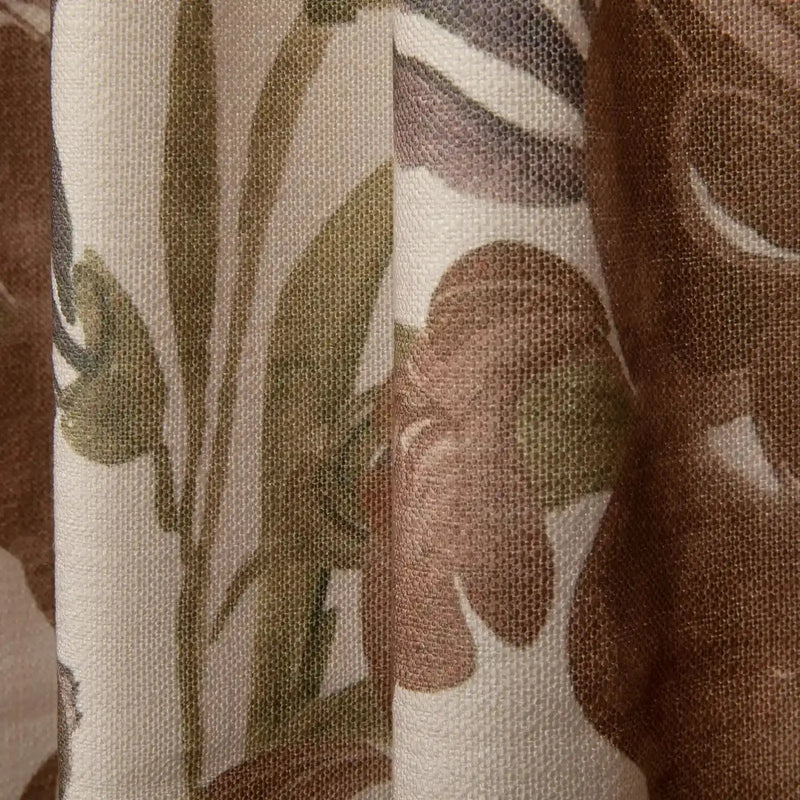 Sara Le x TWOPAGES Vintage Printed Linen Pleated Curtains