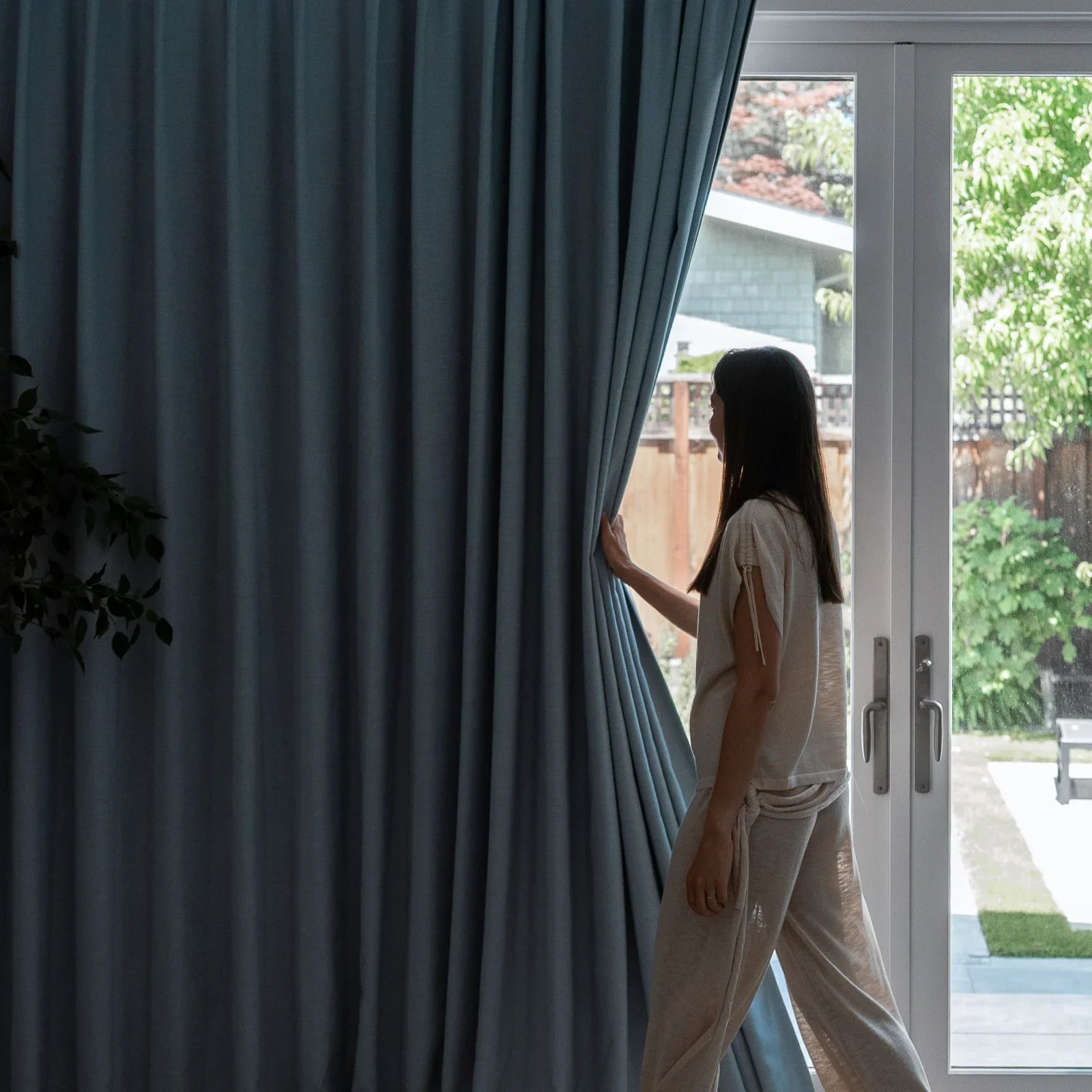 Isabella Cotton Blend Blackout Curtain