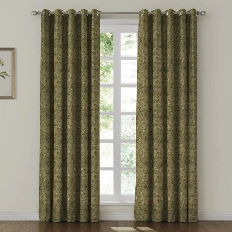 Sara Le Print Linen Drapery Grommet TWOPAGES