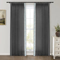 Jawara Luxury Linen Cotton Curtains with Border Trim (Sold per Pair) -TWOPAGES