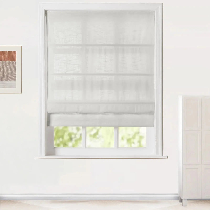 Jawara Roman Shade Cordless-Wooden Headrail -TWOPAGES