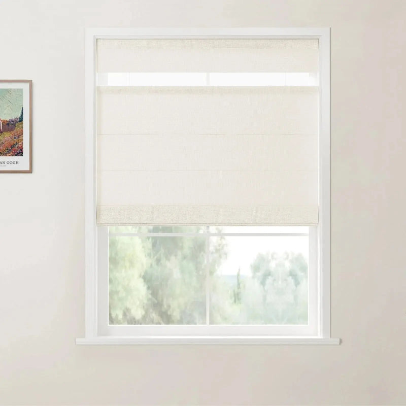 Custom Top Down Bottom Up Roman Shade Cordless -TWOPAGES