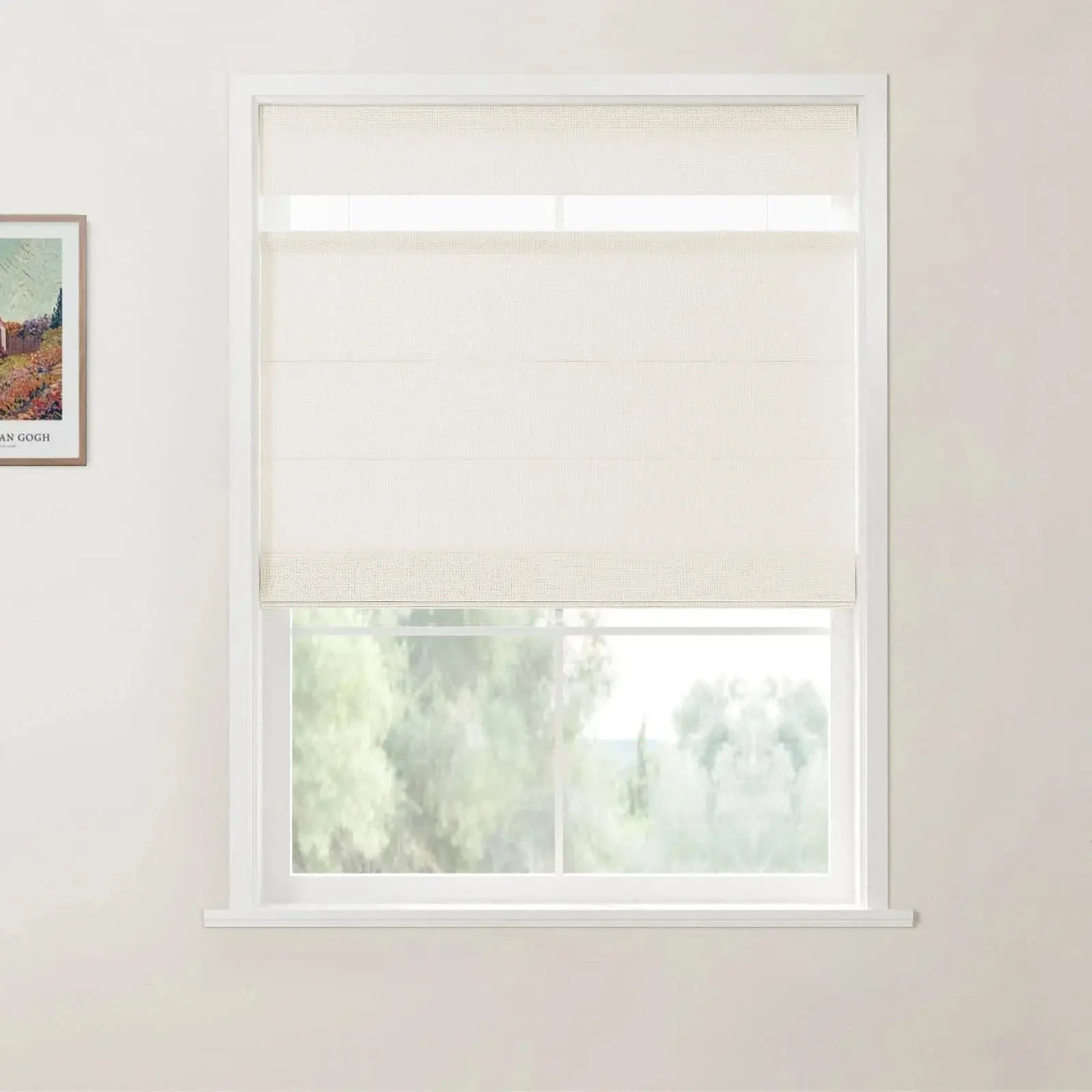 Custom Top Down Bottom Up Roman Shade Cordless -TWOPAGES
