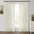 Jawara Luxury Linen Cotton Curtains with Border Trim (Sold per Pair) -TWOPAGES