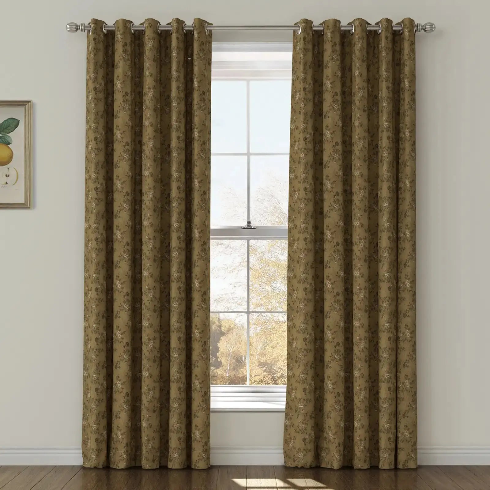 Sara Le Print Linen Drapery Grommet TWOPAGES