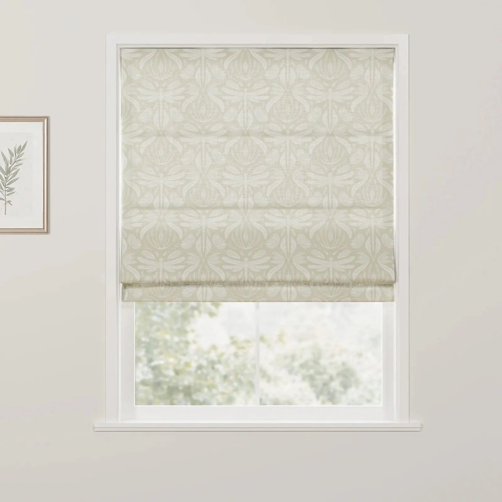 Kate Frost Cotton Roman Shade Cordless- -TWOPAGES