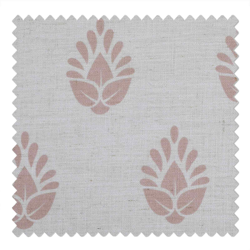 Stefana Silber Print Linen Curtain Drapery Grommet TWOPAGES