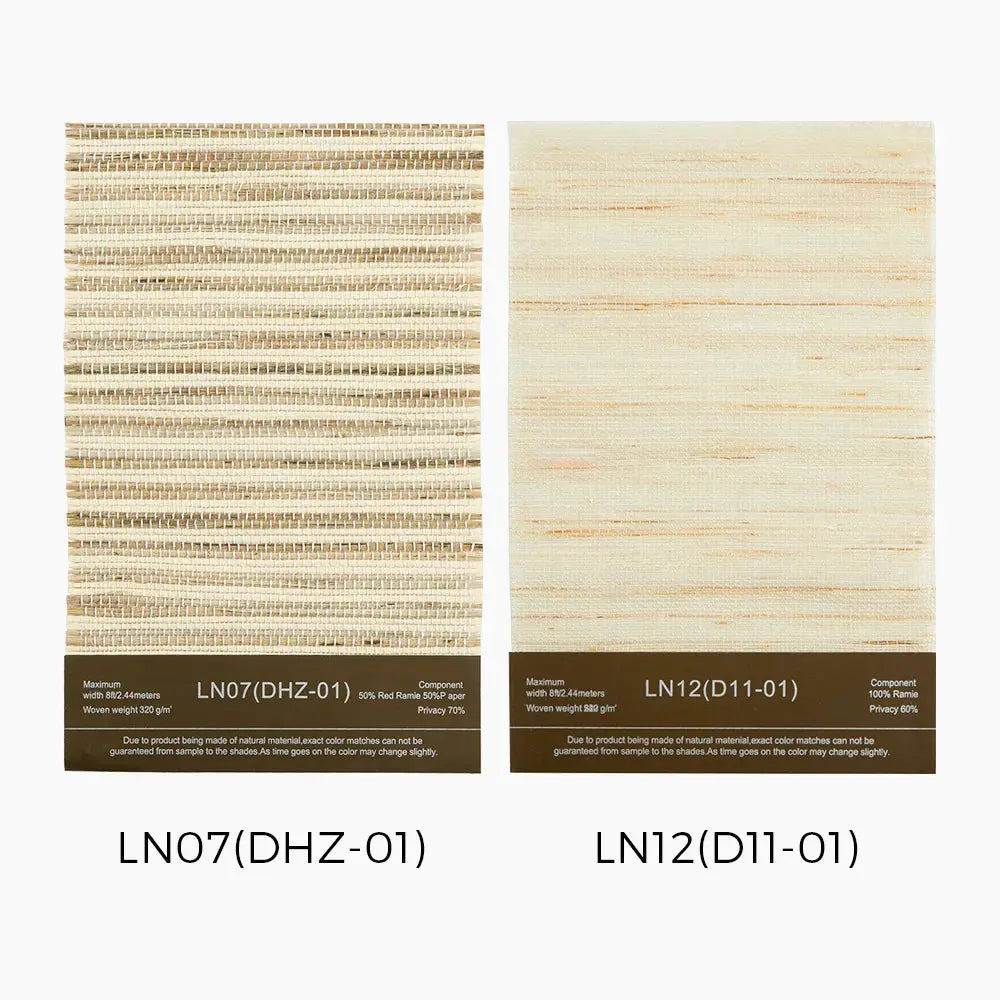 Lay Natural Woven Shade Samples Kit 10 Colors TWOPAGES