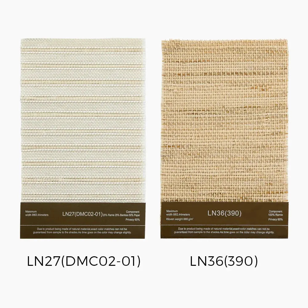 Lay Natural Woven Shade Samples Kit 10 Colors TWOPAGES