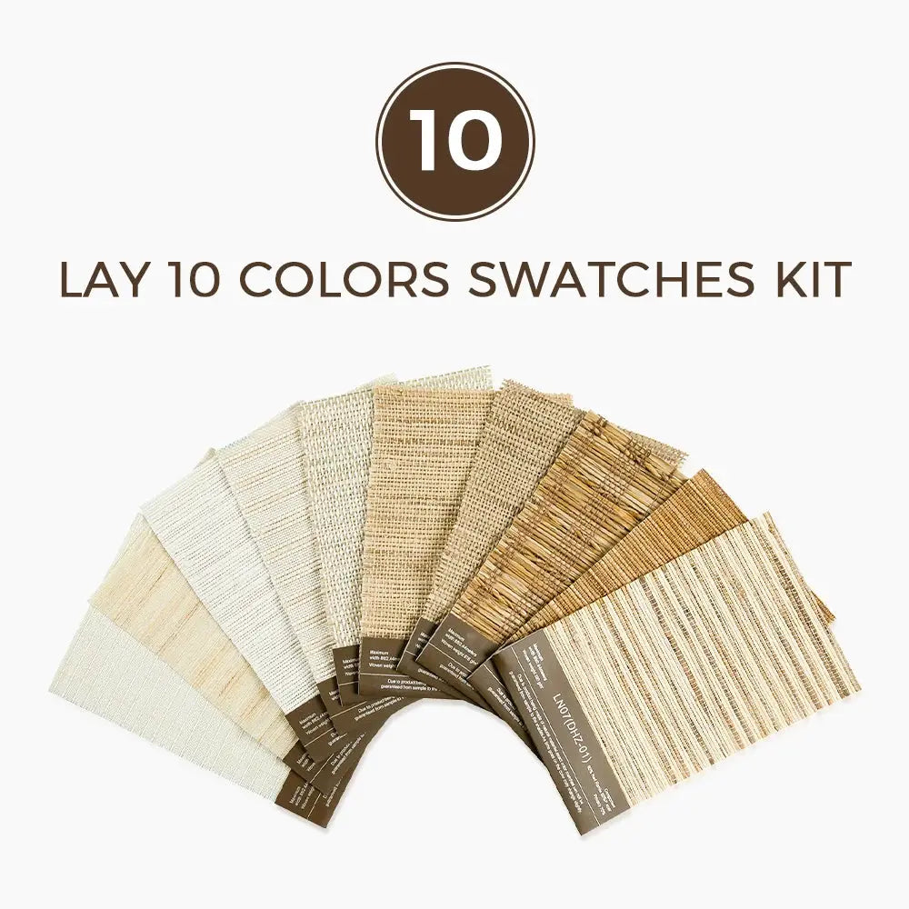 Lay Natural Woven Shade Samples Kit 10 Colors TWOPAGES