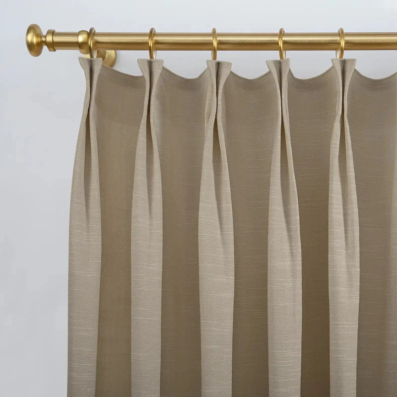 Jawara Luxury Linen Cotton Curtain Pleated-?-TWOPAGES
