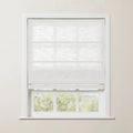 Liz Linen Roman Shade Cordless - Wooden Headrail TWOPAGES