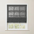 Liz Linen Roman Shade Cordless - Wooden Headrail TWOPAGES