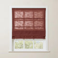 Liz Linen Roman Shade Cordless - Wooden Headrail TWOPAGES