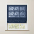 Liz Linen Roman Shade Cordless - Wooden Headrail TWOPAGES