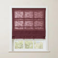 Liz Linen Roman Shade Cordless - Wooden Headrail TWOPAGES